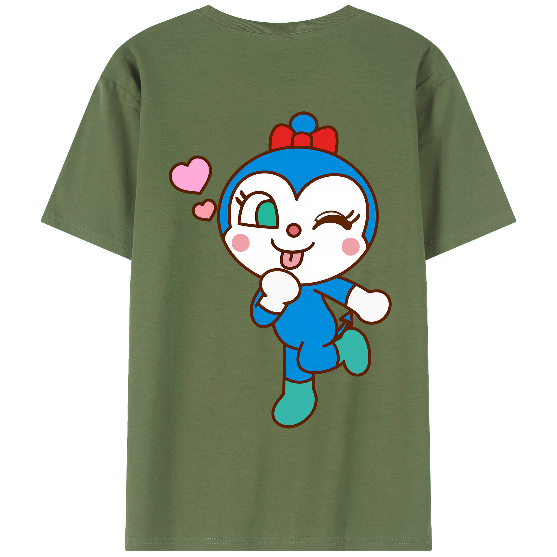 （画像用） アンパンマン Anpanman 綿100％ メンズ半袖Tシャツ（バックプリント） 通気性